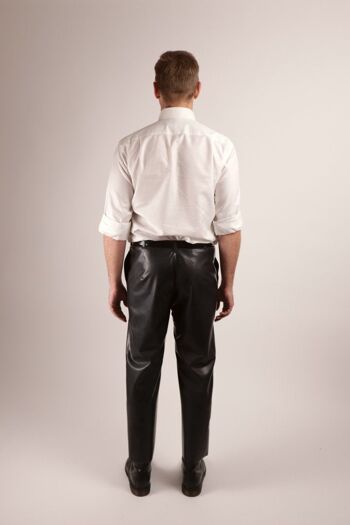 Flat Front Pants - style chino fuselé - XL - marron chocolat 2