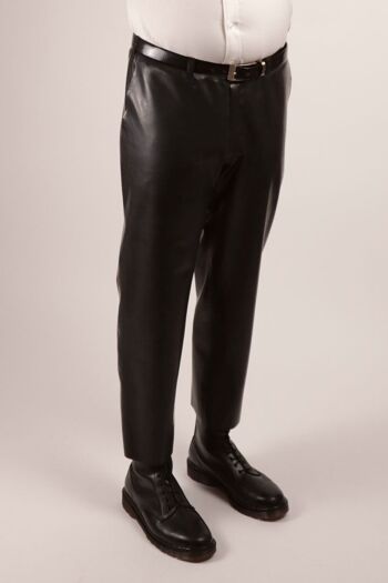 Pantalon à devant plat - style chino jambe fuselée - Sur mesure - blanc chaud 1