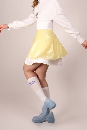 Mini jupe trapèze - XS - blanc chaud 1
