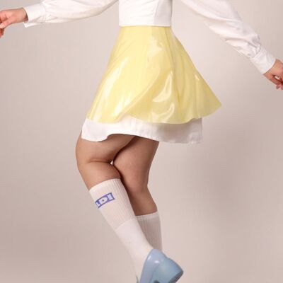 Mini jupe trapèze - XS - bleu bébé