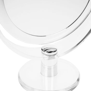 Miroir sur pied, acrylique grossissant 7x, Ø 16 cm, hauteur 22 cm 3