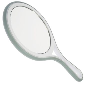 Miroir à main avec grossissement 10x, plastique, miroir Ø 12,5 cm, longueur : 27 cm 1