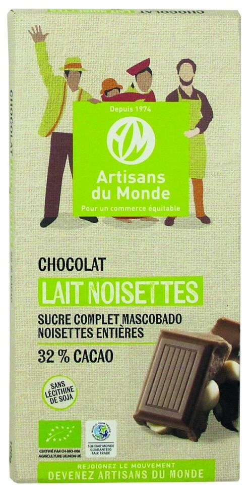 Chocolat bio Noisettes