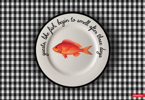 PLACEMAT "FISH" english