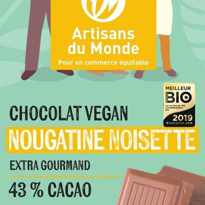 Organic Choc Vegan Nougatine Hazelnut