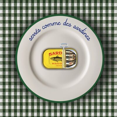 SET DE TABLE "SARDINES" français