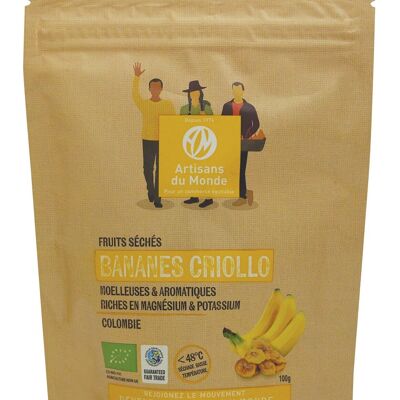 Organic dried bananas