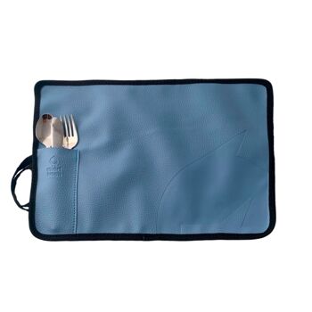 Individuel Azul Claro e Talheres Inox Smartlunch 1