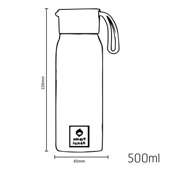 Garrafa Tritan 500ml Océan 3