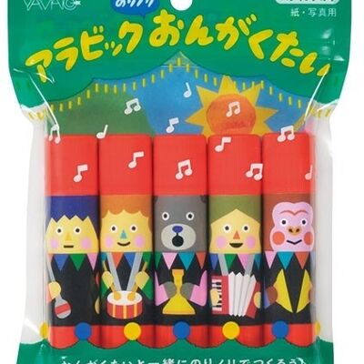Set per quintetto con stick di colla Yamato disegnato da Tupera Tupera