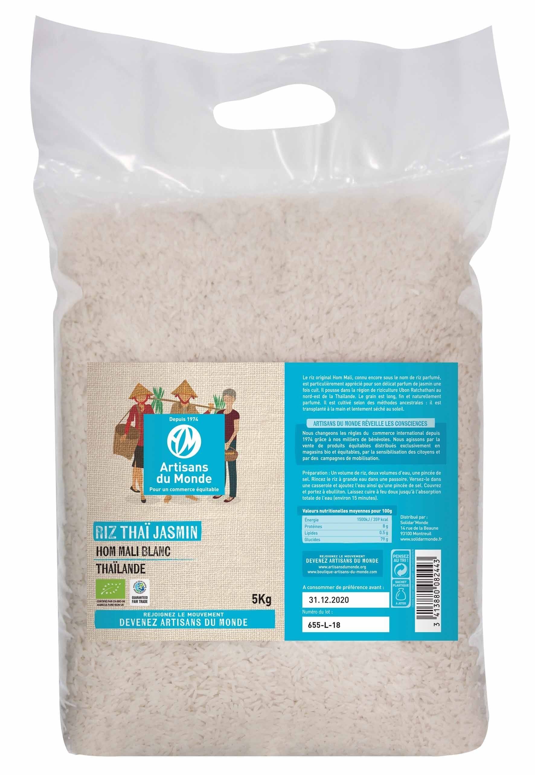 Hom Mali arroz blanco ecológico 5kg