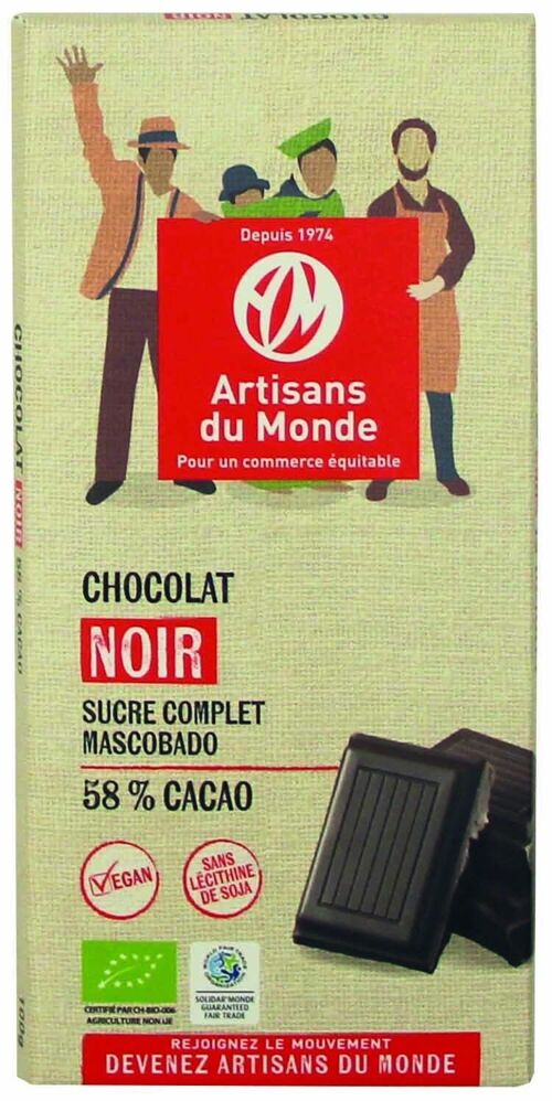 Chocolat bio Noir 100g