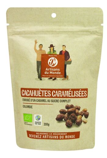 Cacahuètes caramélisées bio 200g