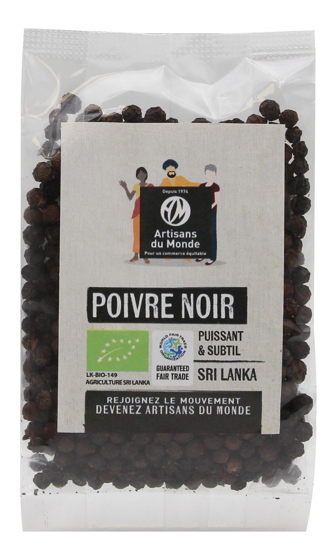 Bio schwarze Pfeffer Nachfüllung 50gr