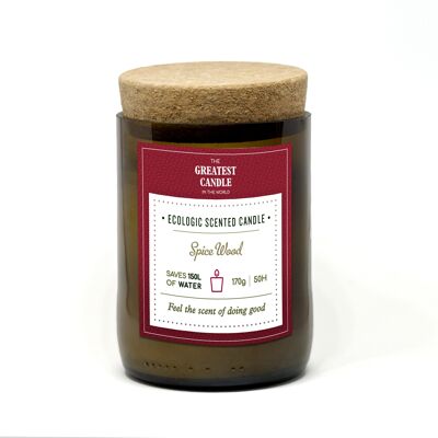 Ecological Candle in a Bottle Spice Wood 170g
