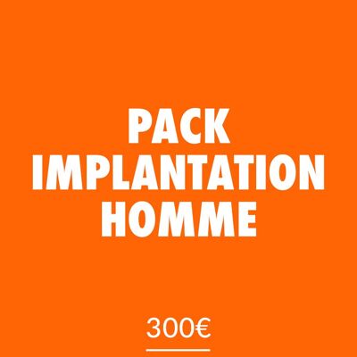 Pack de implantación hombre