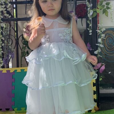 vestido con detalle de niña evie -