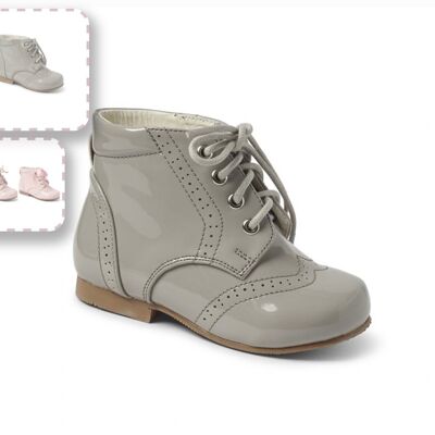 Bottes à lacets grises pour fille -