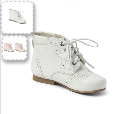 White Girls Lace Boots -