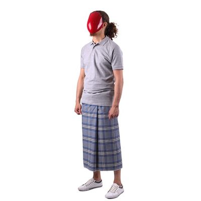 Gray checked sarong - Pinson