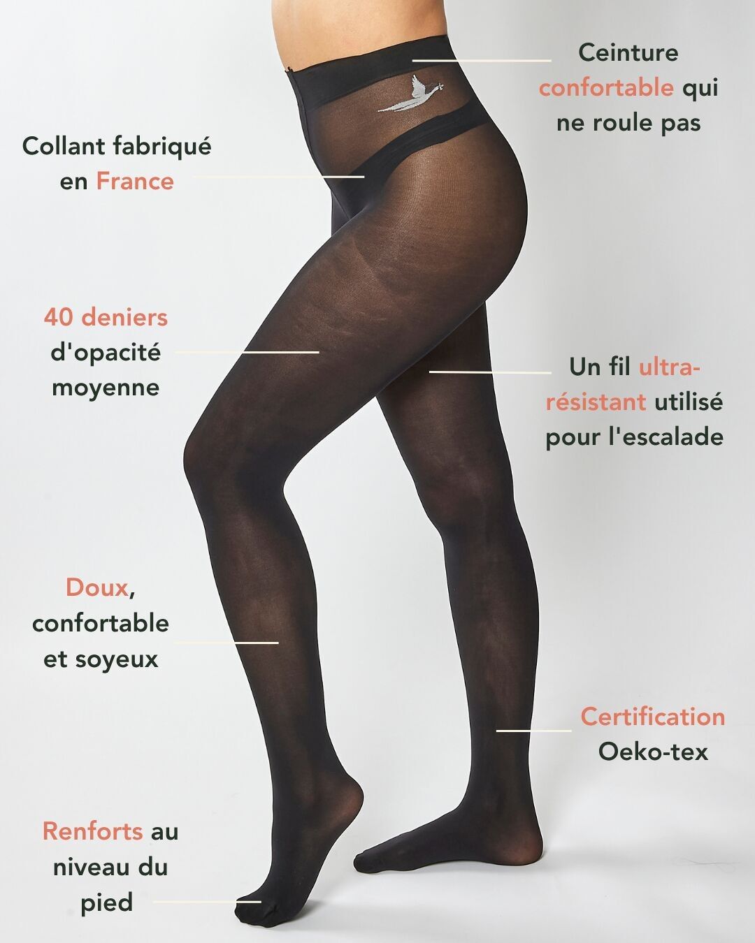 Medias ultra resistentes de 40 deniers