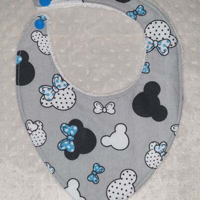 Bandana bambou Mickey/Minnie bleu