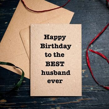 Carte de joyeux anniversaire mari / Joyeux anniversaire au meilleur mari jamais carte