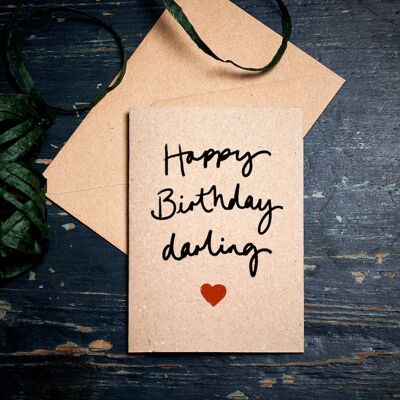 Geburtstagskarte für einen geliebten Menschen / Happy Birthday Darling