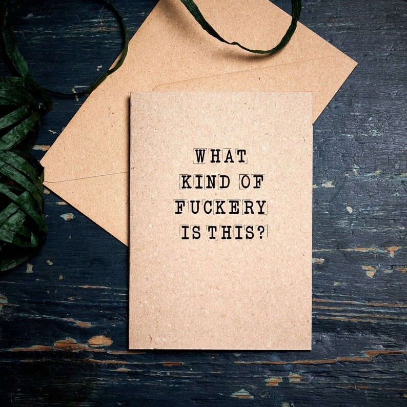Lustige Karte / Was ist das für ein Fuckery? / Glückwunschkarte / WTF, du hast es geschafft