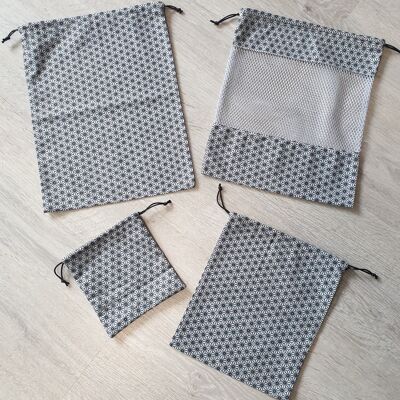 Bulk bag set of 4 gray