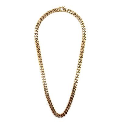 Cuban link necklace - Full Titanium - gold plated