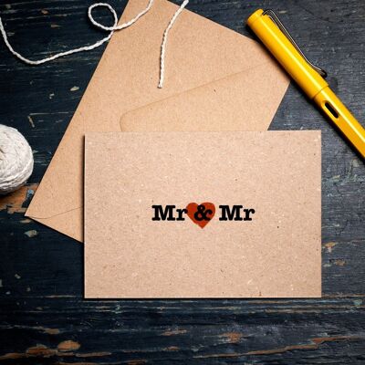 Carta di matrimonio o di fidanzamento / Carta Mr & Mr
