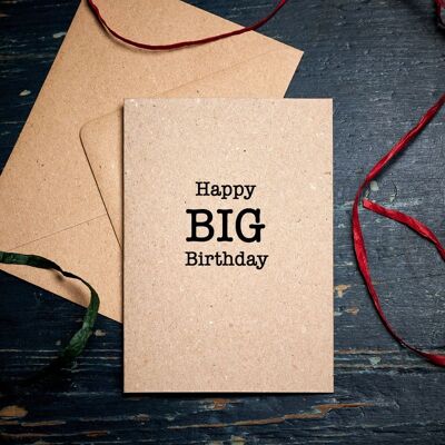 Lustige Geburtstagskarte / Happy Big Birthday