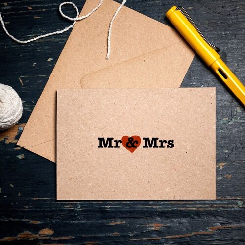 Wedding card / Mr & Mrs card