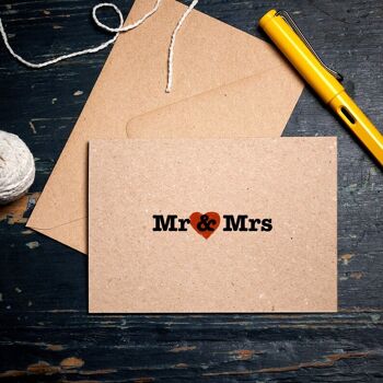 Carte de mariage / Carte Mr & Mrs