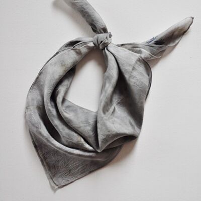 Silk scarf "Ciel gris"