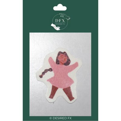 Pink Girl Temporary Tattoo