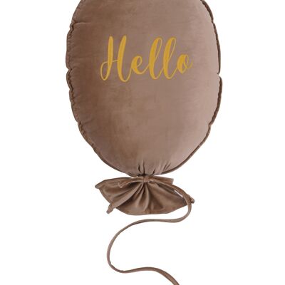 CUSCINO A PALLONCINO DELUX LATTE HELLO GOLD