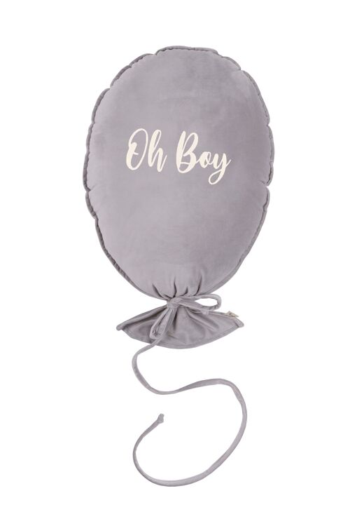 BALLOON PILLOW DELUX SILVER GREY OH BOY ECRU