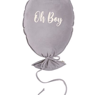 BALLOON PILLOW DELUX SILVER GREY OH BOY ECRU