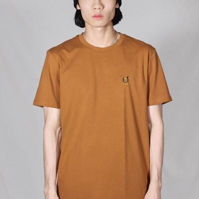 HDV EMBROIDERED CARAMEL T-SHIRT
