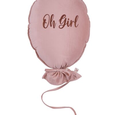 BALLOON PILLOW DELUX NATURAL ROSE OH GIRL CARAMEL