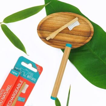 Brosse à dents tête rechargeable en bambou
SOUPLE 2
