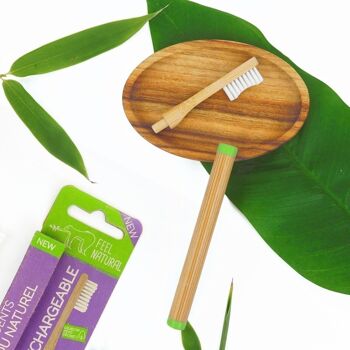 Brosse à dents tête rechargeable en bambou
MEDIUM 2