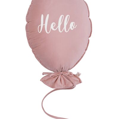 BALLONKISSEN DELUX NATURROSE HELLO ECRU