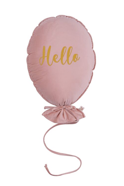 BALLOON PILLOW DELUX NATURAL ROSE HELLO GOLD