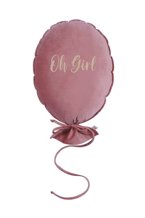 BALLOON PILLOW DELUX BLUSH ROSE OH GIRL LIGHT GOLD