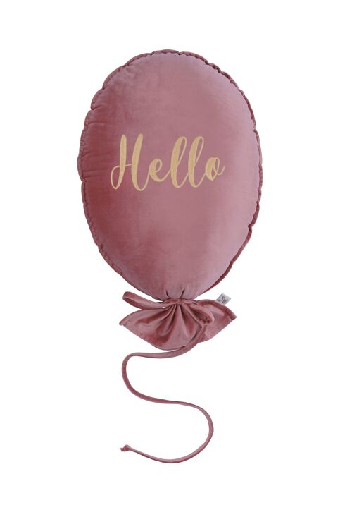 BALLOON PILLOW DELUX BLUSH ROSE HELLO LIGHT GOLD