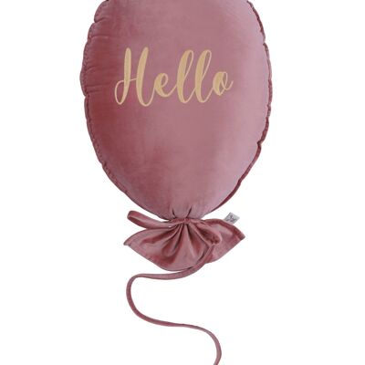 CUSCINO A PALLONCINO DELUX BLUSH ROSE HELLO ORO CHIARO