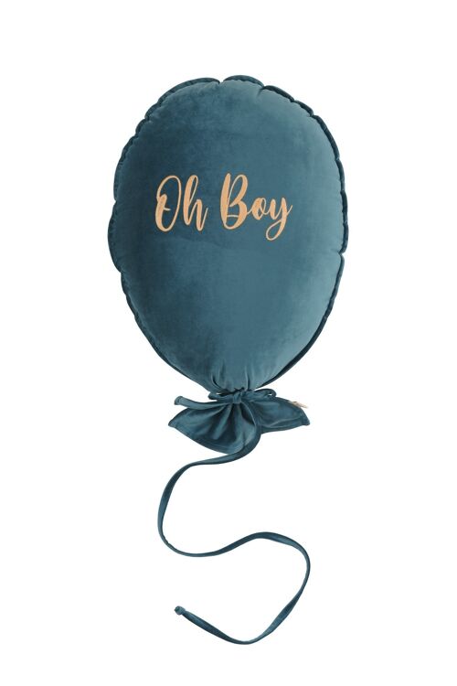 BALLOON PILLOW DELUX  CRYSTAL TEAL OH BOY GOLD